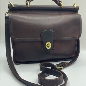 Vintage ‘95 Brown Leather Willis Bag